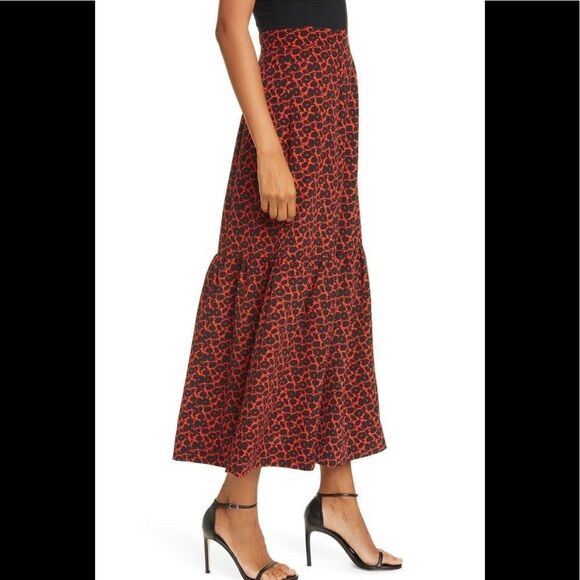 RODEBJER Ziga Maxi‎ Skirt, Red/Black, Size Small (2/4), Designer, Red/Black, NWT - Picture 4 of 16